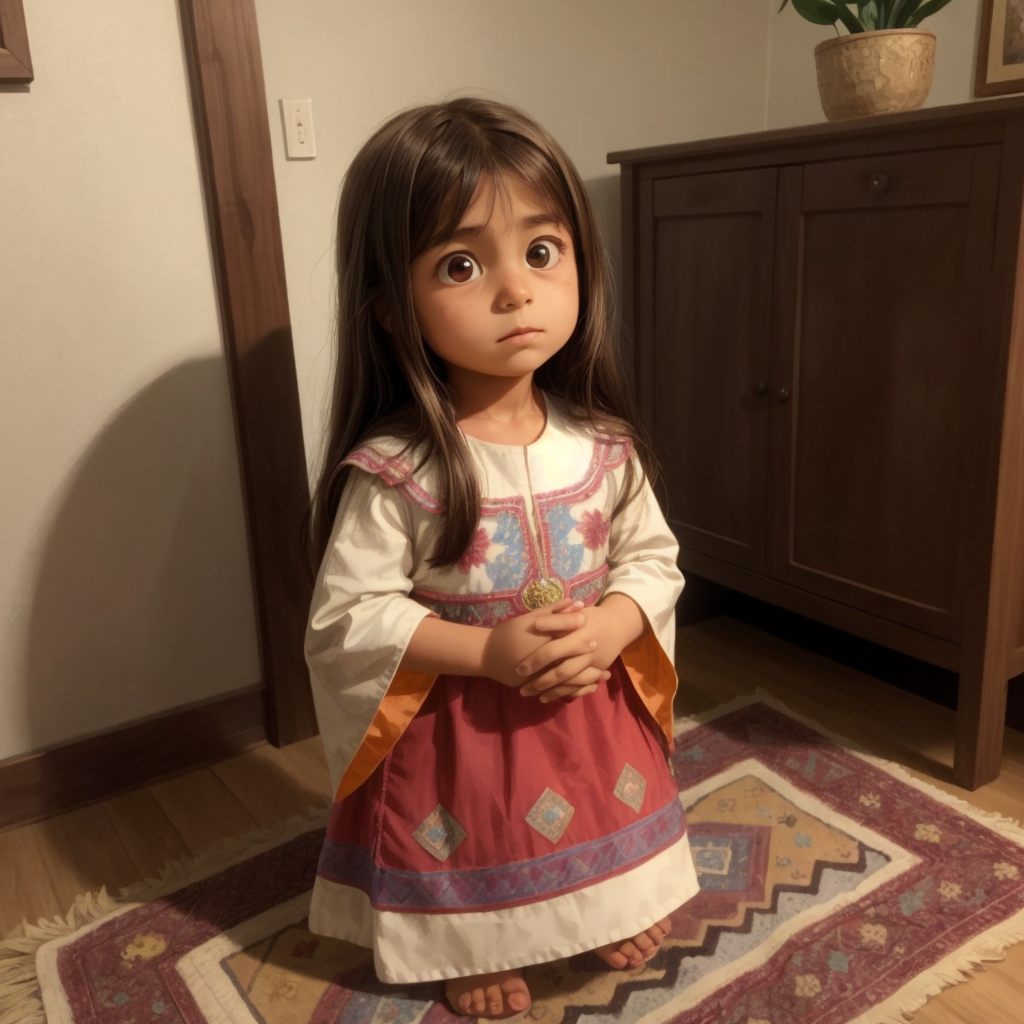 happy little children at the mosque