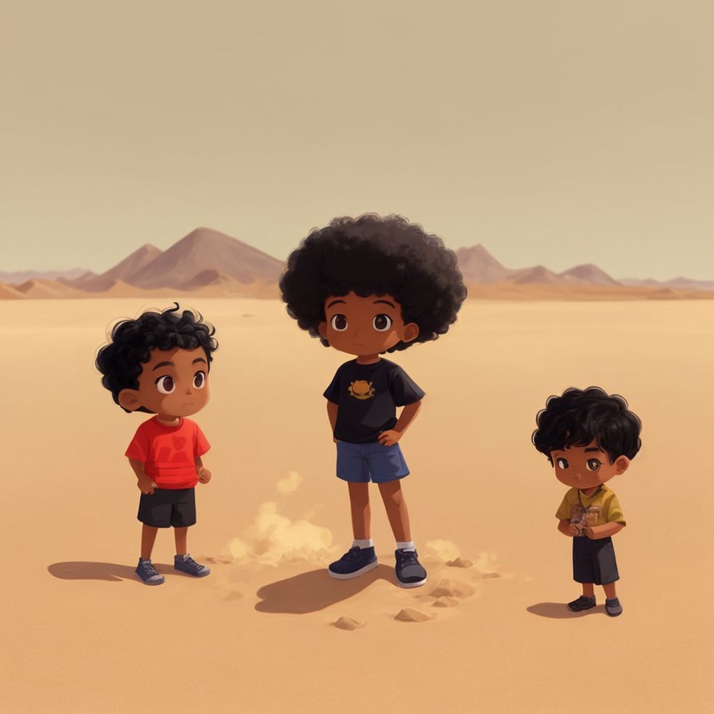 Jesus  teaching the  childre in the desert