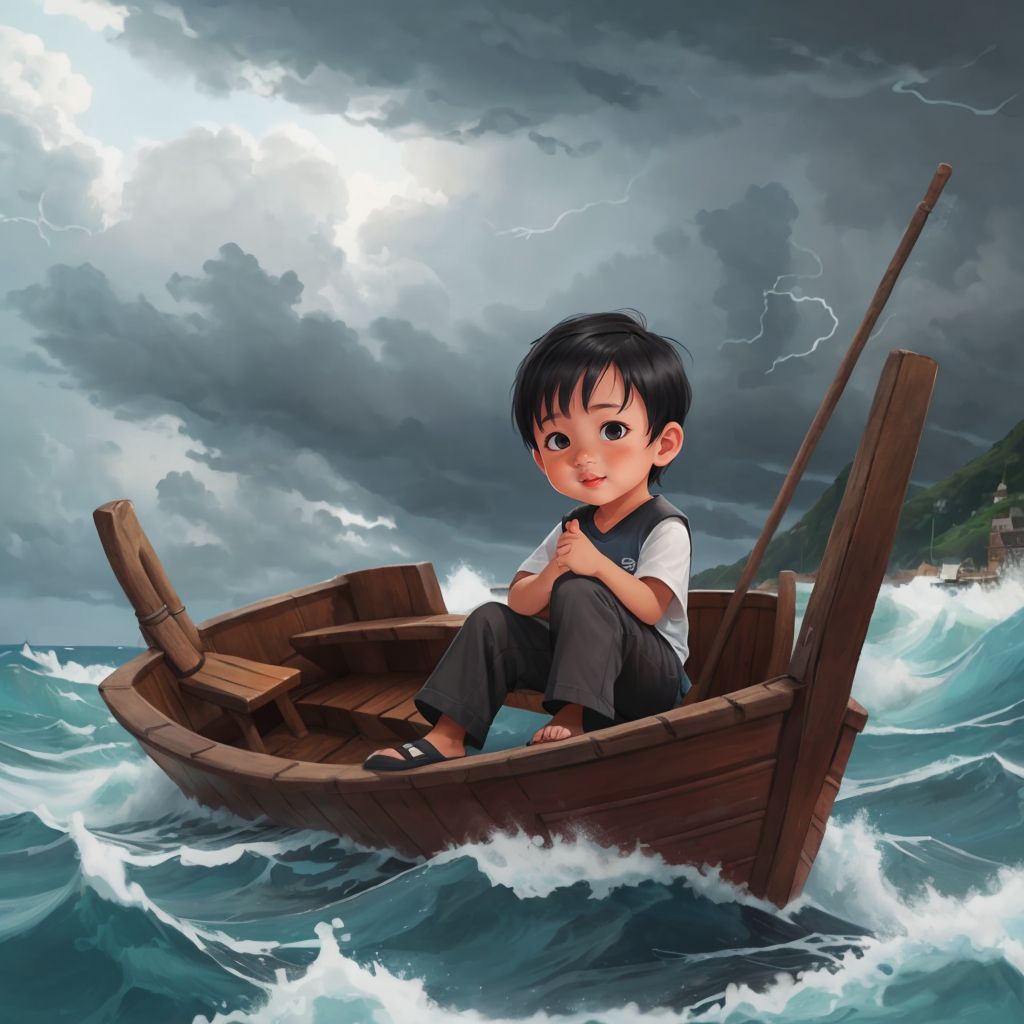 The boy lost at sea