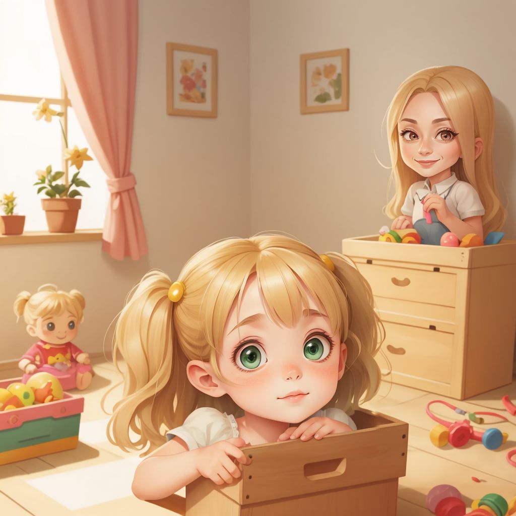 The girl Alice is helping her mom.