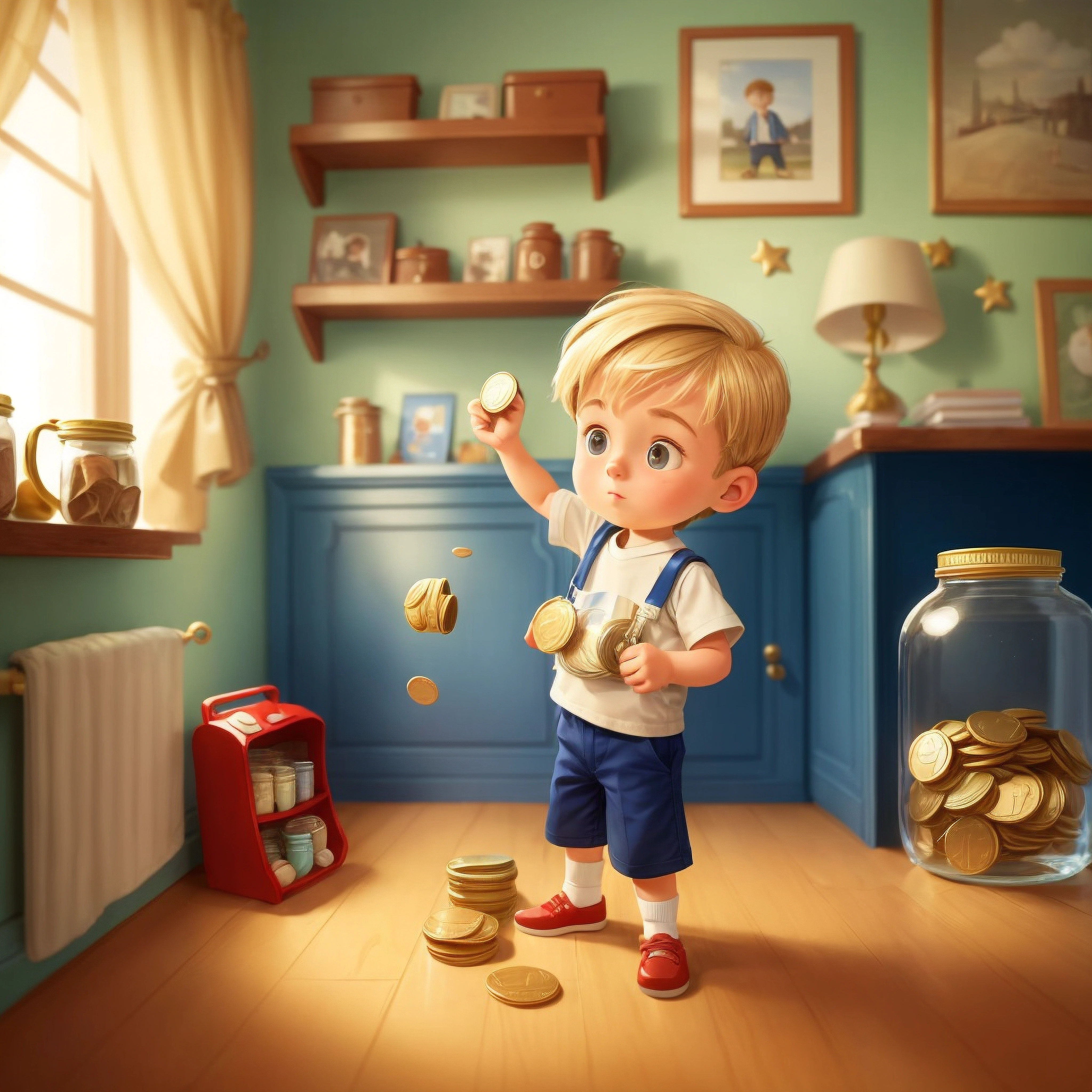 "The Saving Twins: A Tale of Money Wisdom"